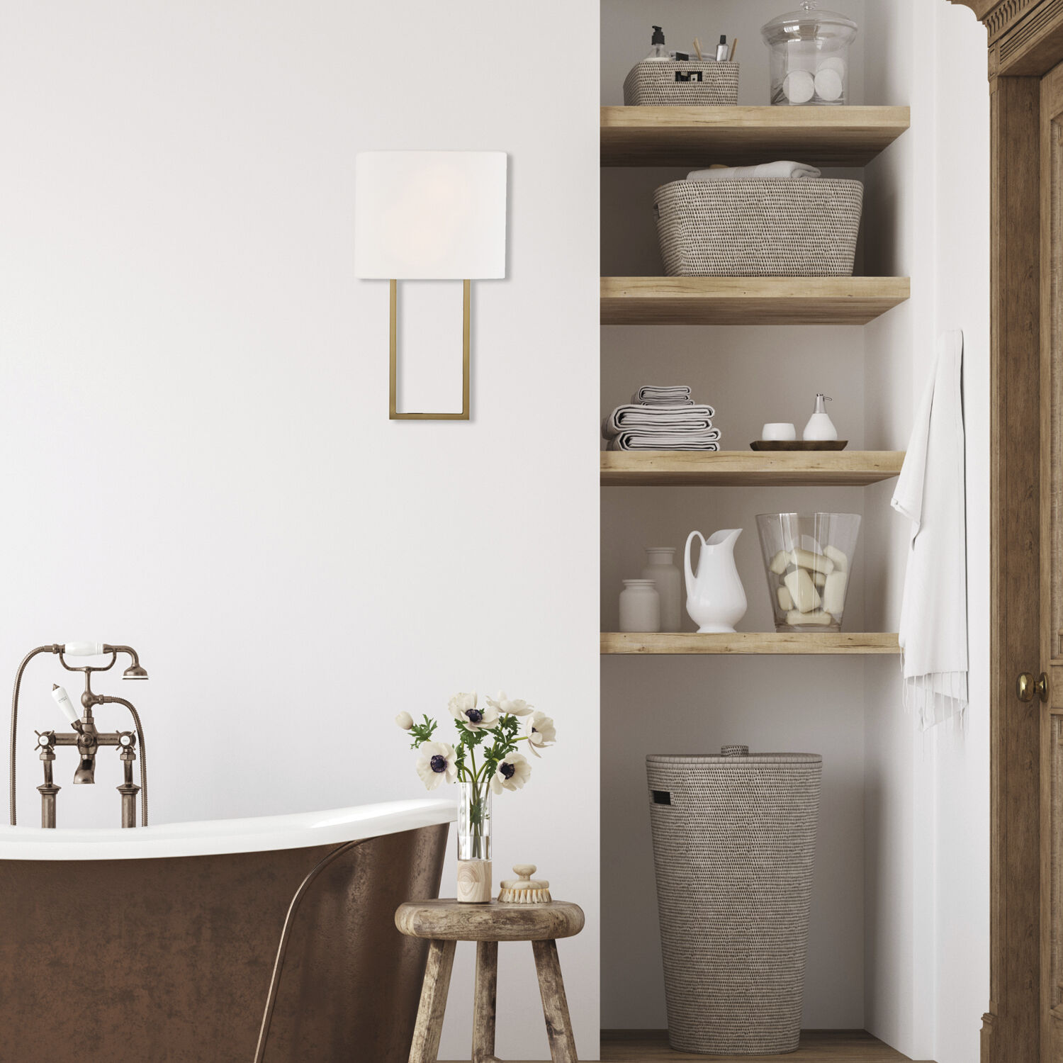 Pomfret Sconce Wall Light in Gold