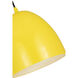 Z-Studio 1 Light 9.5 inch Yellow Pendant Ceiling Light