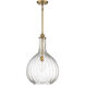Brandon 1 Light 14 inch Warm Brass Pendant Ceiling Light, Essentials