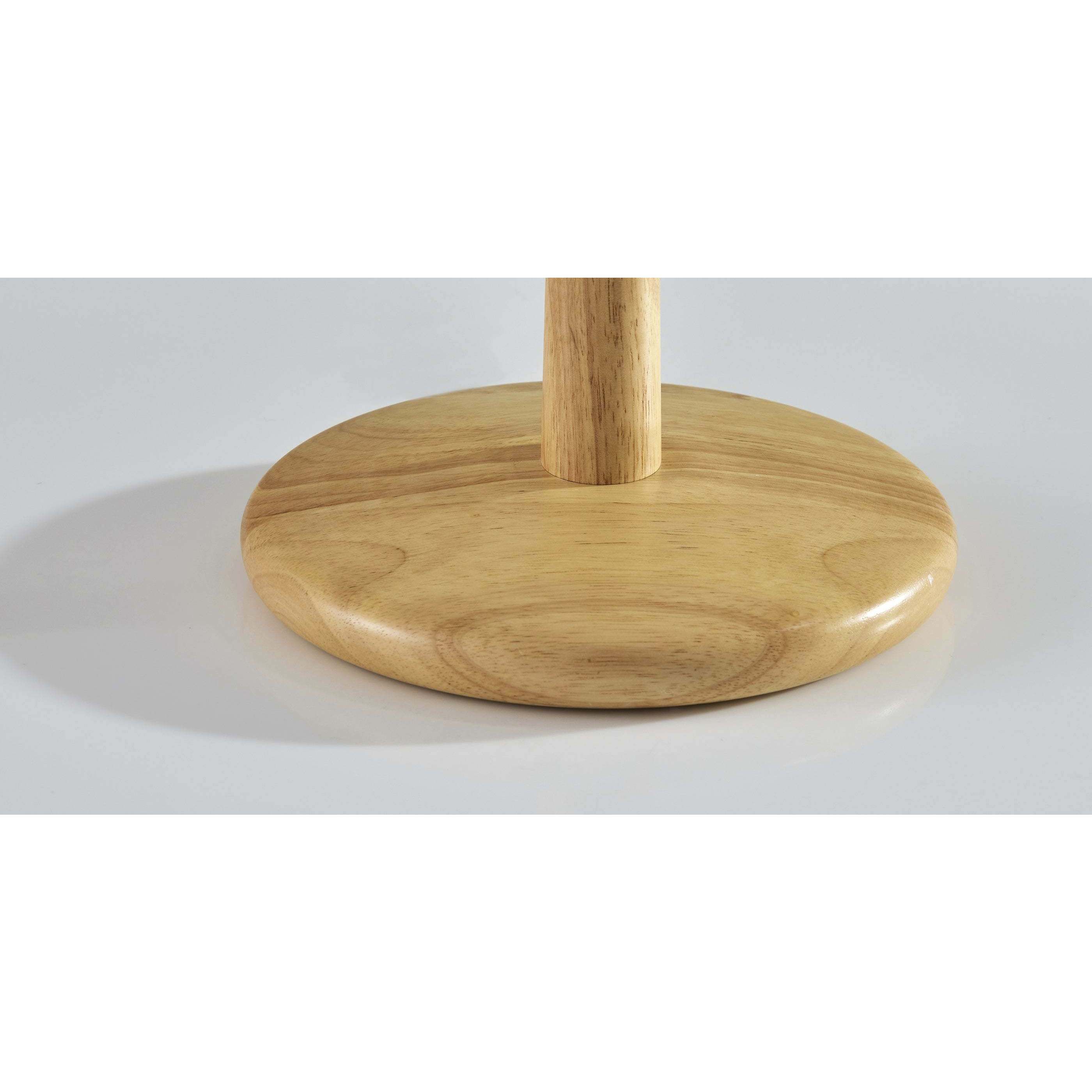 Scallop 28.75 inch 40.00 watt Natural Wood Table Lamp Portable Light