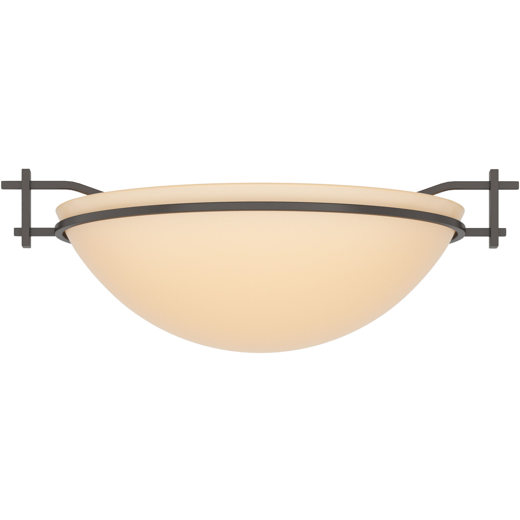 Moonband 1 Light 11.4 inch Oil Rubbed Bronze Semi-Flush Ceiling Light in Sand