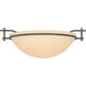 Moonband 1 Light 11.4 inch Oil Rubbed Bronze Semi-Flush Ceiling Light in Sand