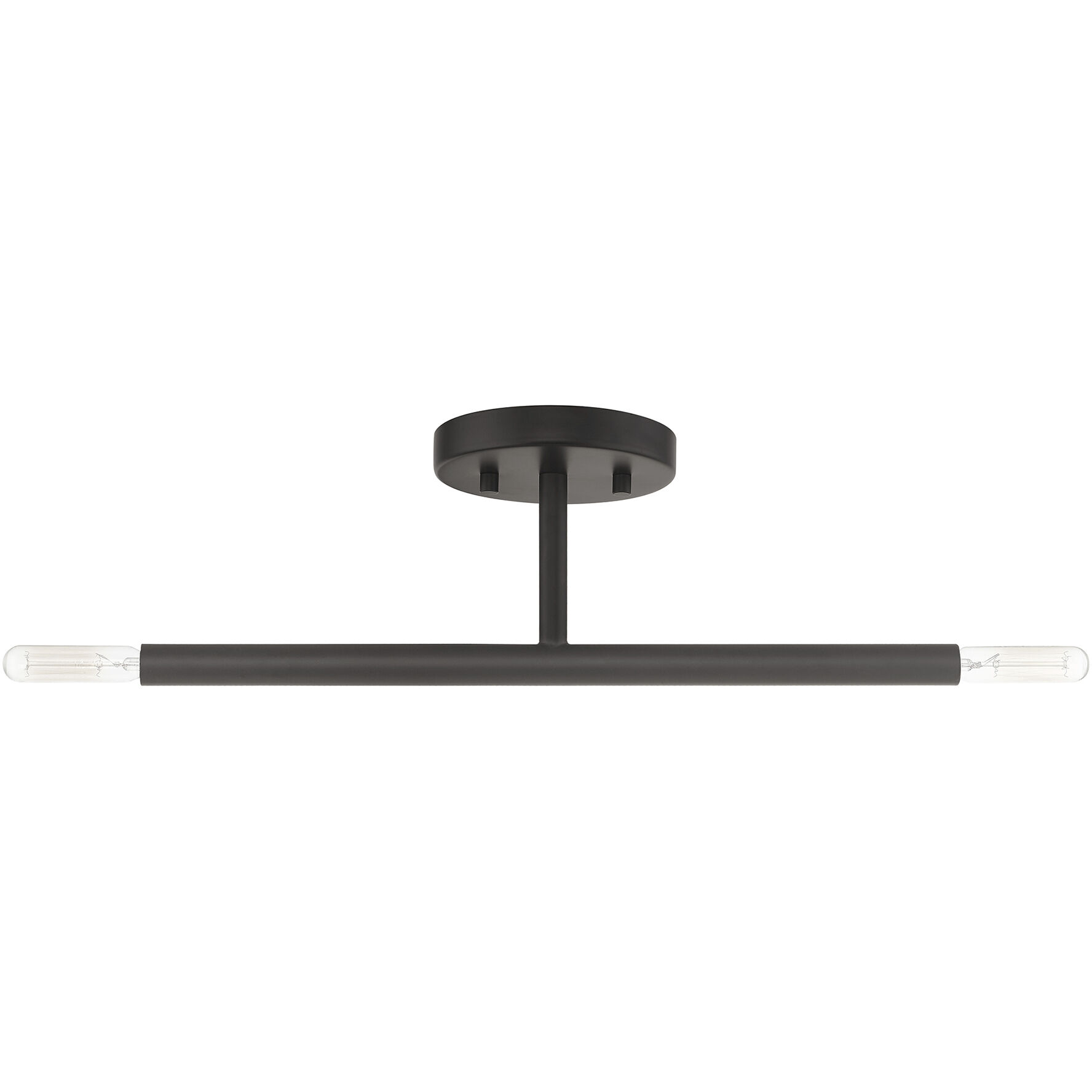 Copenhagen 2 Light 5.13 inch Bronze Semi-Flush Ceiling Light