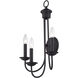 Estate 3 Light 14 inch Bronze Wall Sconce Wall Light
