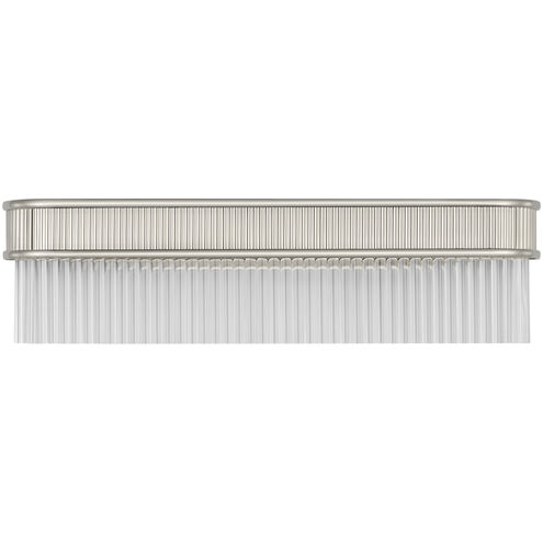 Marie Flanigan Menil LED 24 inch Polished Nickel Linear Sconce Wall Light