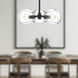 Alora Mood Willow 3 Light 16 inch Matte Black Pendant Ceiling Light in Clear Glass