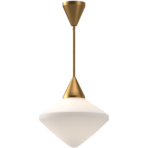 Nora 1 Light 14.13 inch Aged Gold Pendant Ceiling Light