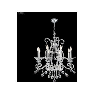 Pearl 8 Light 28 inch Silver Crystal Chandelier Ceiling Light