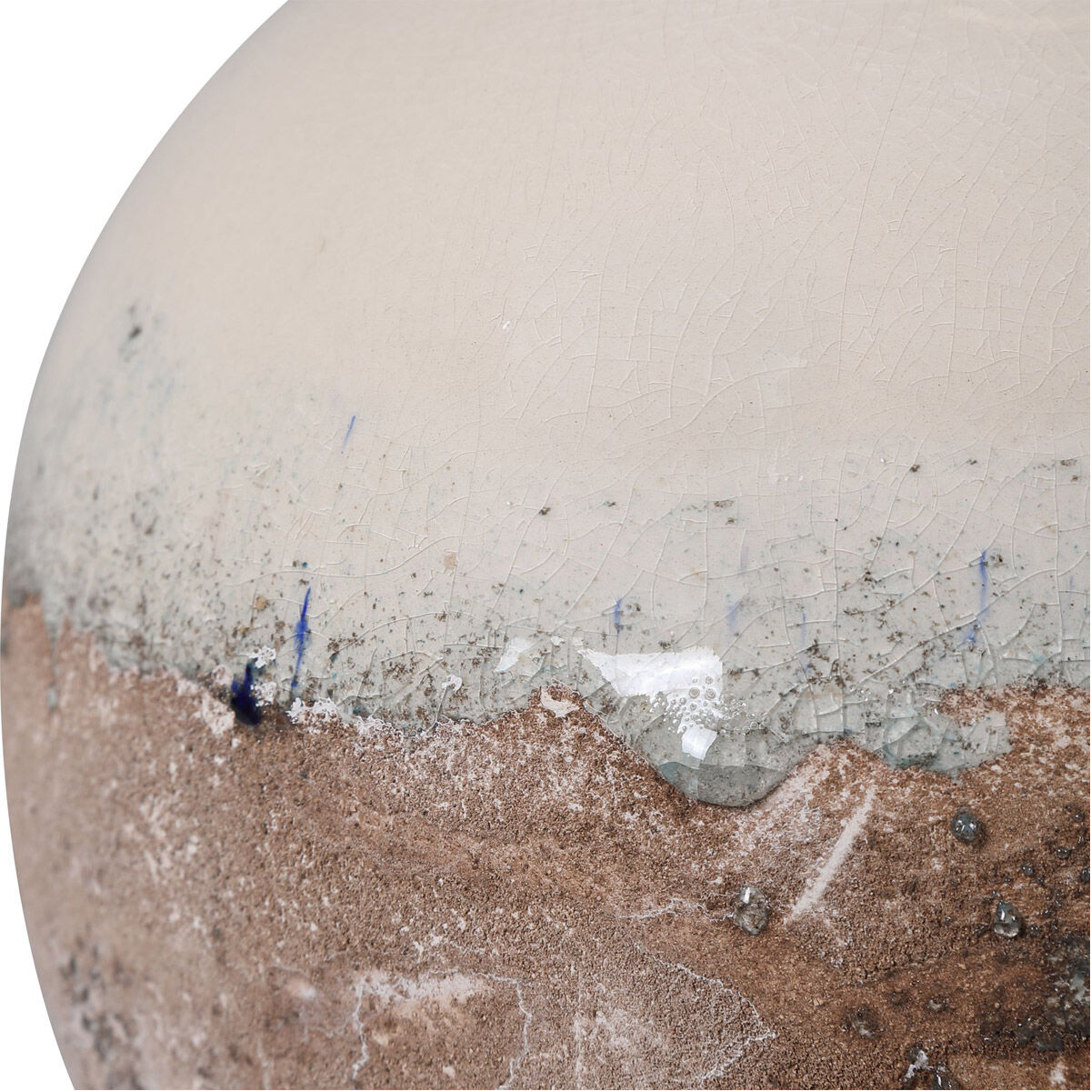 Durango 18 inch 100.00 watt Terra Cotta Rust and Crackled Aged White Glaze Accent Lamp Portable Light