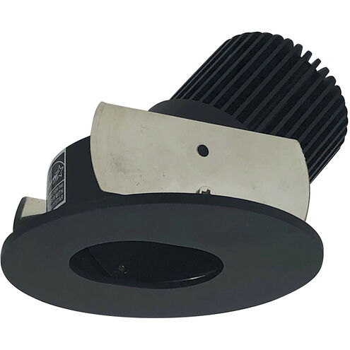 Iolite Black with Black Recessed Light in 2700K, 1000, Round Slot Aperture