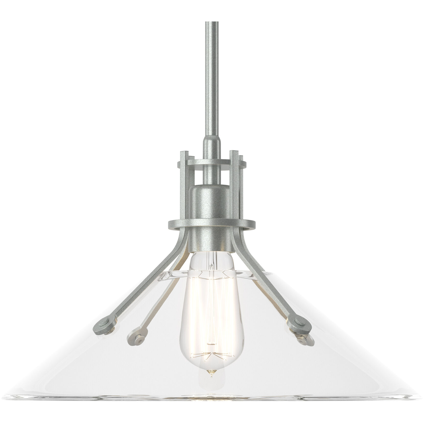 Henry 1 Light 14.4 inch Vintage Platinum Mini Pendant Ceiling Light in Clear, Medium
