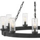 Open Air Sawyer 30 inch Black Outdoor Hanging in Non-LED