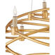 Franchette 26 Light 41 inch Contemporary Gold Leaf Chandelier Ceiling Light