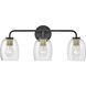 Percy LED 24 inch Black Bath Light Wall Light