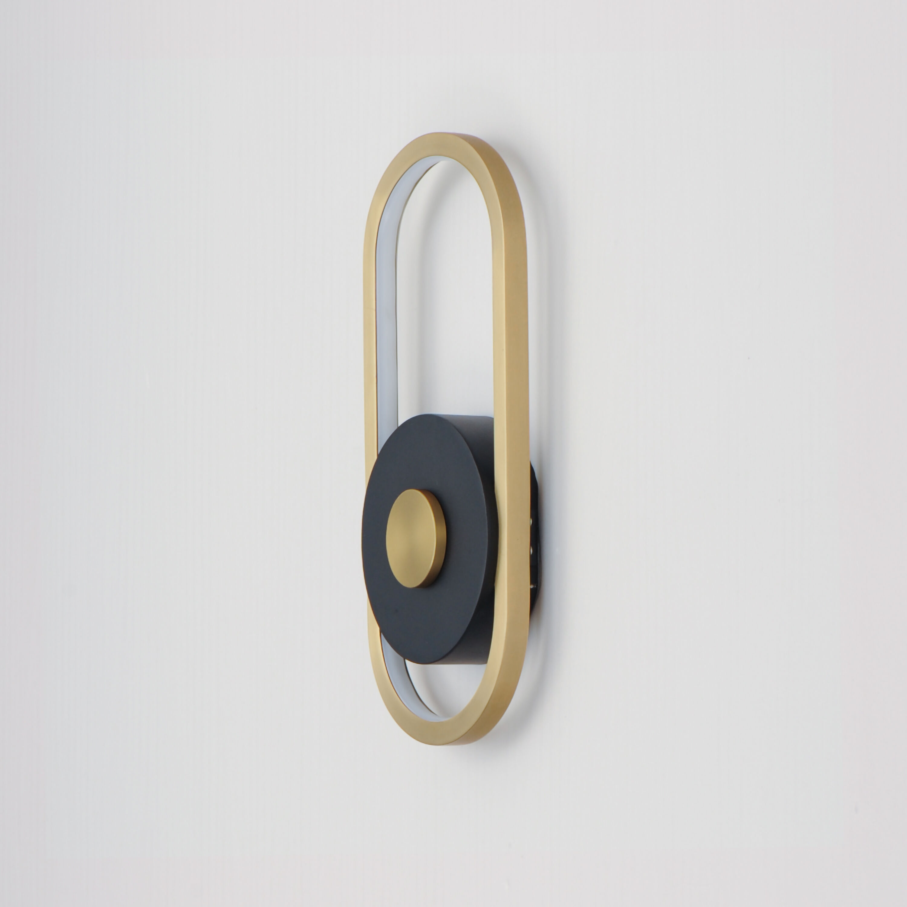 Gravity LED 13 inch Black and Gold Outdoor Wall Sconce