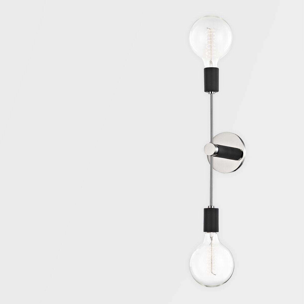 Astrid 2 Light 5 inch Polished Nickel Wall Sconce Wall Light