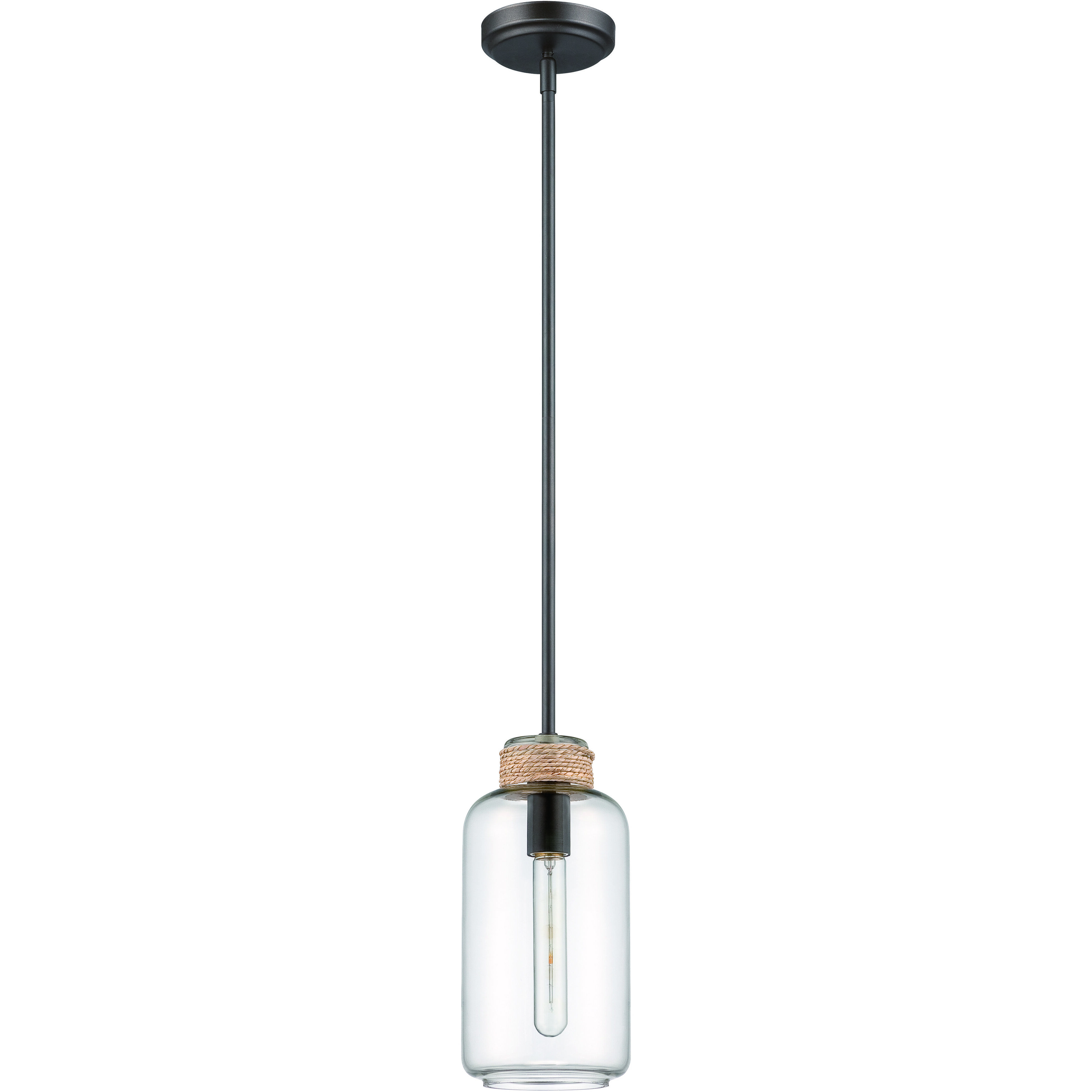 Jeremiah 1 Light 6 inch Espresso Mini Pendant Ceiling Light