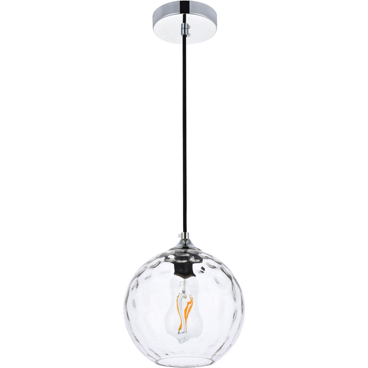 Cashel 1 Light 8 inch Chrome Pendant Ceiling Light