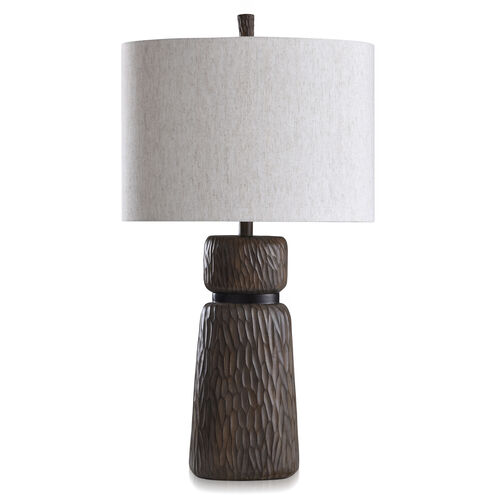 Malik 33 inch 100.00 watt Expresso/Brown Table Lamp Portable Light