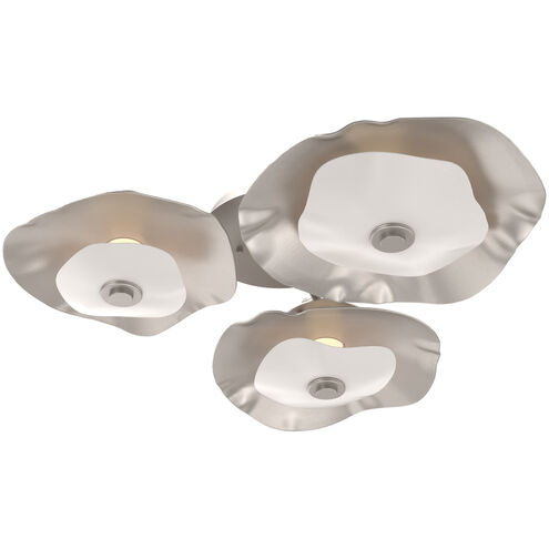 Atmosphere Cumulus LED Metallic Beige Silver Sconce/Flush Mount Ceiling Light in 3000K LED, Metallic Beige Silver with White Inner, Hub & Spoke