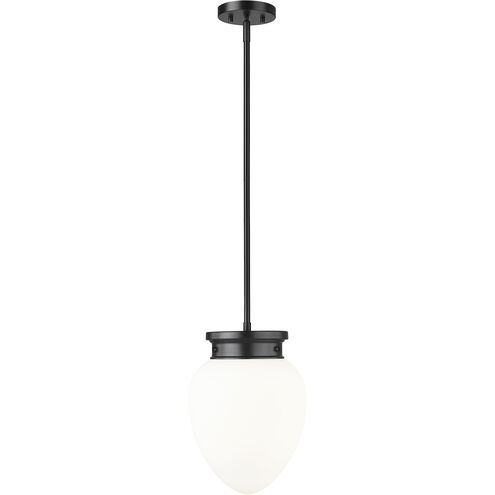 Gideon 1 Light 10 inch Matte Black Pendant Ceiling Light
