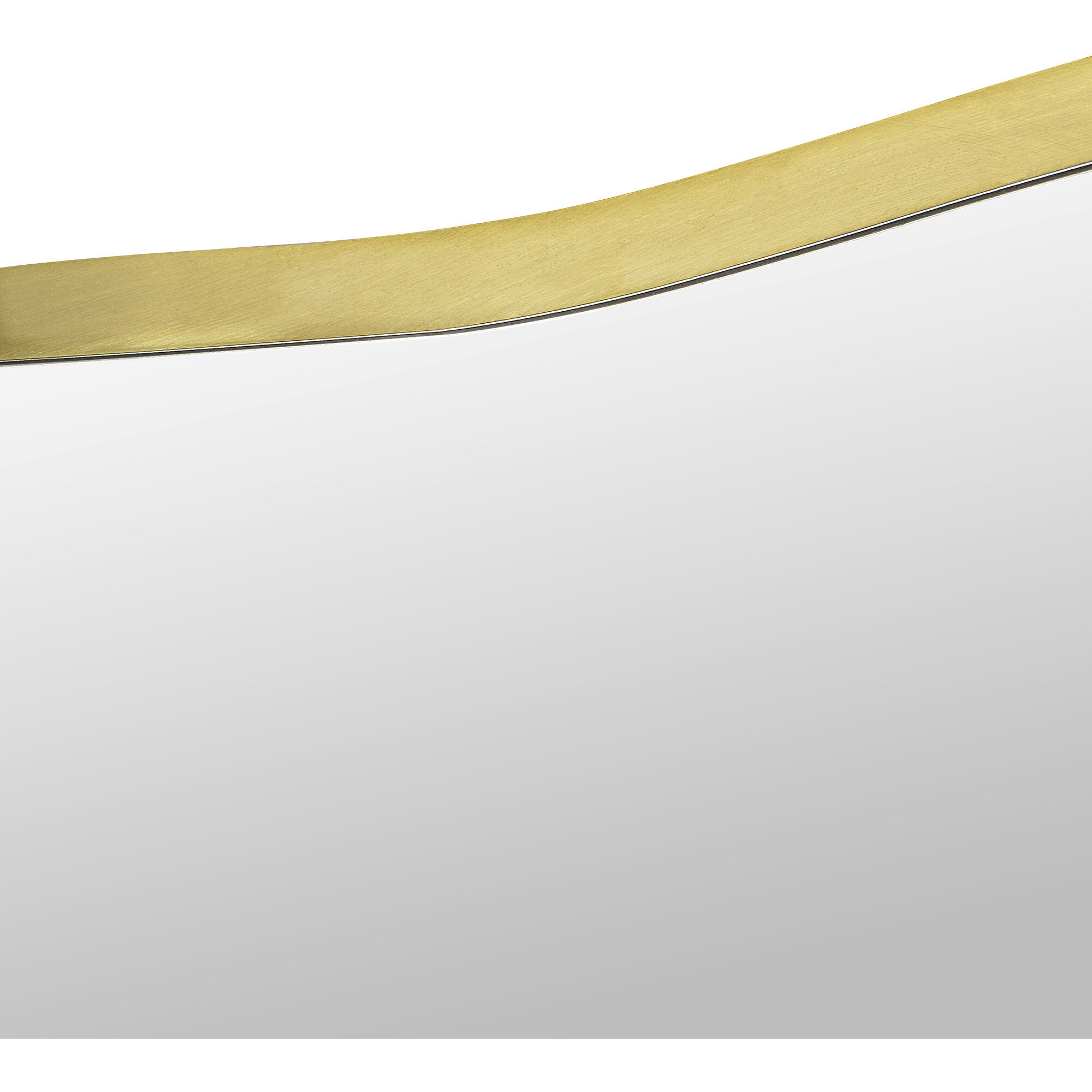 Nucleus 36 X 36 inch Clear and Satin Brass Wall Mirrors, Set of 3