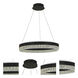 Hazel LED 24 inch Black Dining Chandelier Ceiling Light