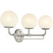 Whitehall 3 Light 28 inch Brushed Nickel Vanity Light Wall Light