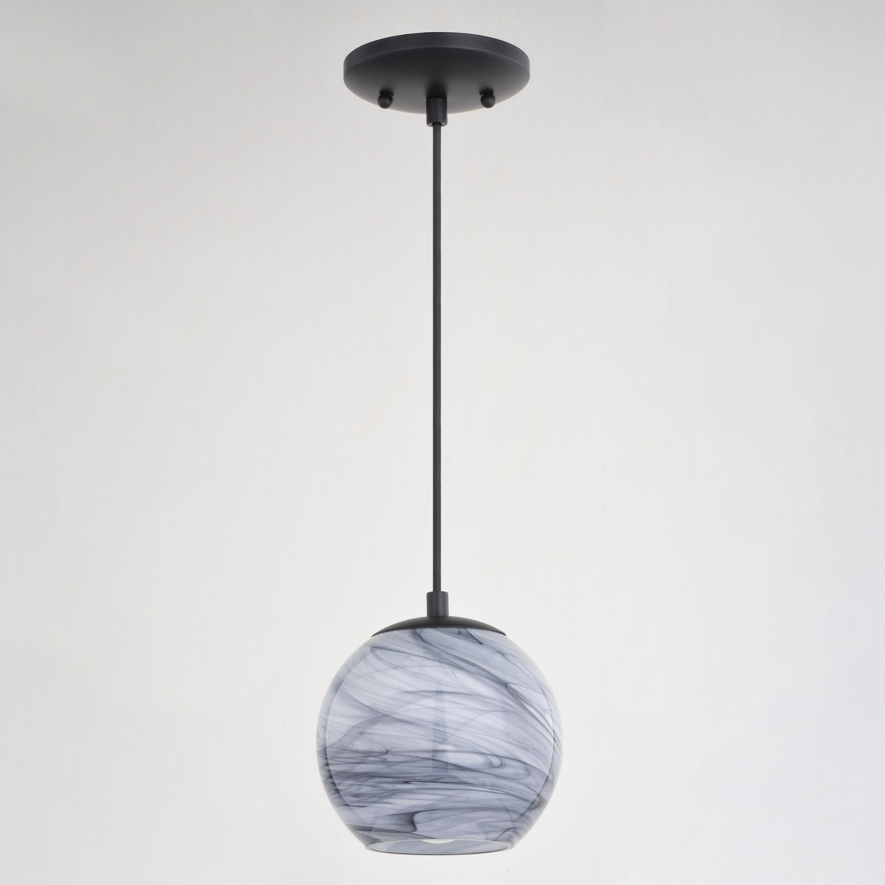 Milano LED 6.25 inch Matte Black Mini Pendant Ceiling Light