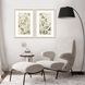 Florals Collection Angled Profile Champagne Gold Framed Art