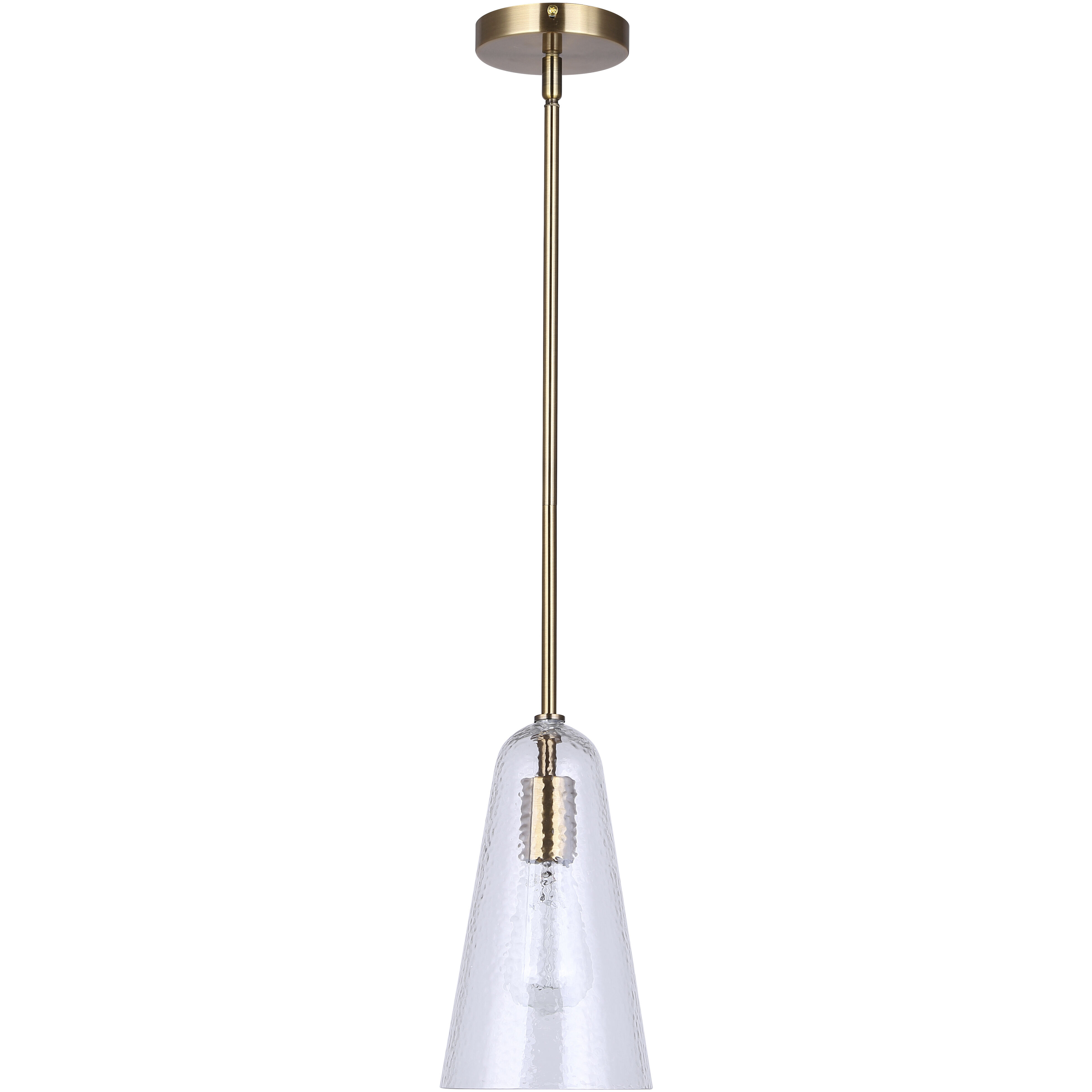 Luisa 1 Light 5.88 inch Gold Pendant Ceiling Light