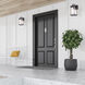 Aki 1 Light 12 inch Black and Wood Outdoor Wall Lantern