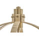 Fallon 4 Light 24 inch Lacquered Brass with Bamboo Chandelier Ceiling Light