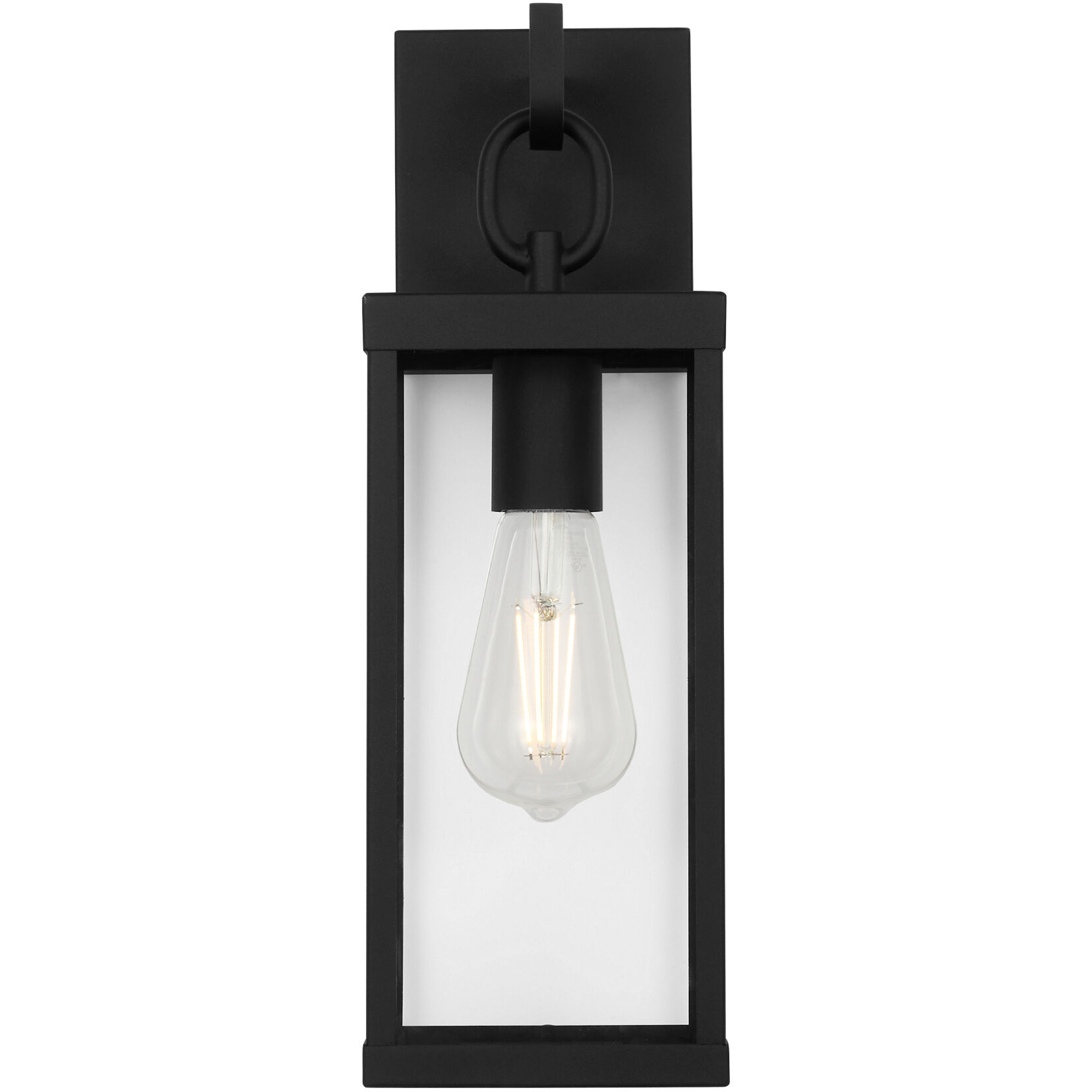Rox LED Textured Black Outdoor Wall Lantern