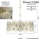 Flower Child 5 Light 26 inch Ambry Gold Pendant Ceiling Light