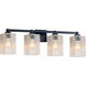 Fusion 31 inch Matte Black Bath Bar Wall Light