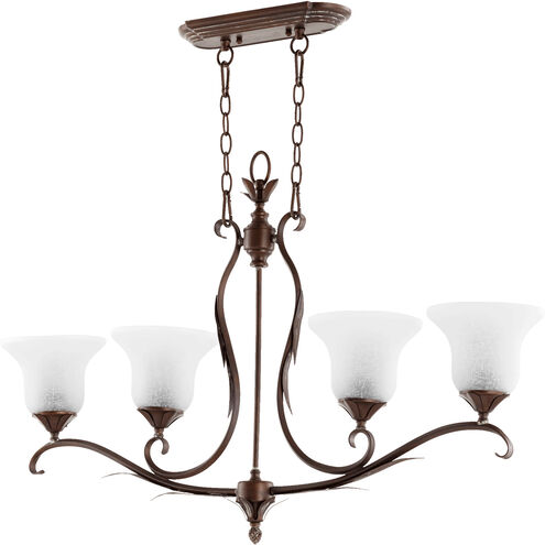 Flora 4 Light 38 inch Vintage Copper Island Light Ceiling Light