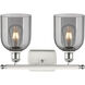 Ballston Bella 2 Light 15.5 inch White Polished Chrome Bath Vanity Light Wall Light