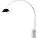 Iconic 95 inch 14 watt Satin Nickel and White Arc Floor Lamp Portable Light