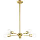 Lansdale 5 Light 19 inch Polished Brass Chandelier Ceiling Light