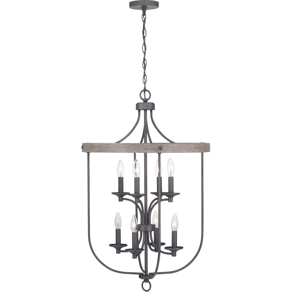 Gulliver 8 Light 21 inch Graphite Foyer Pendant Ceiling Light