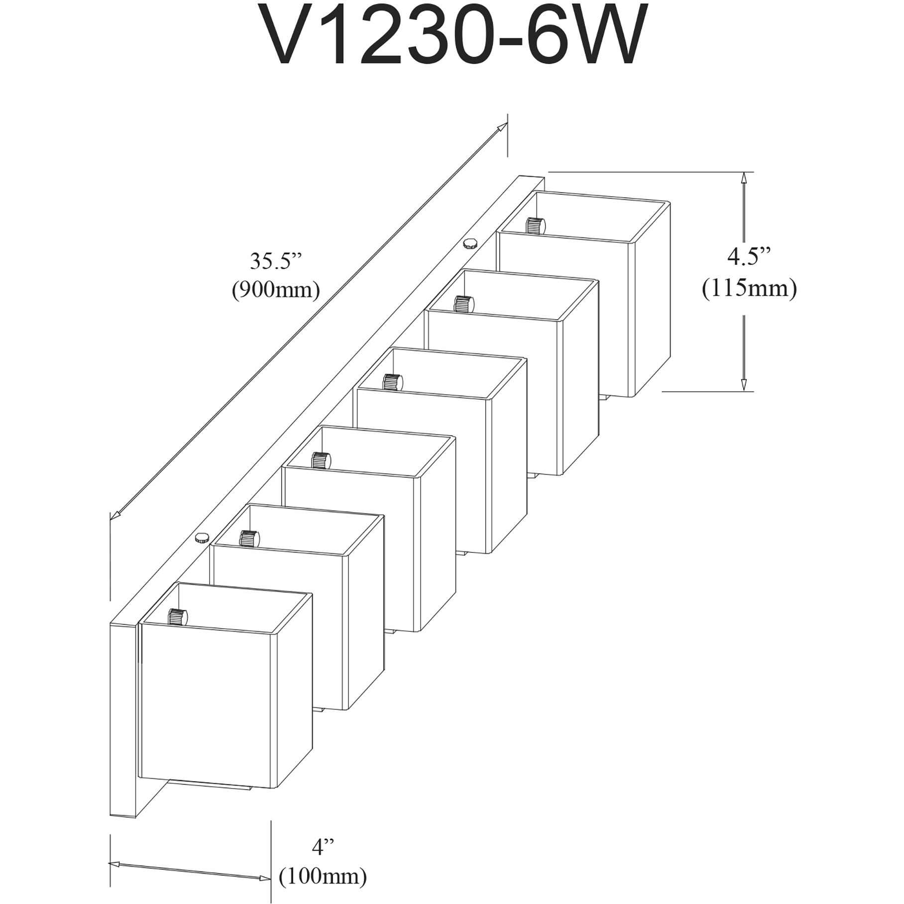 Verona LED 35.5 inch Polished Chrome Vanity Light Wall Light