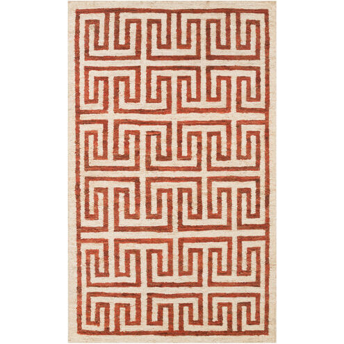 Columbia 36 X 24 inch Bright Red, Khaki Rug