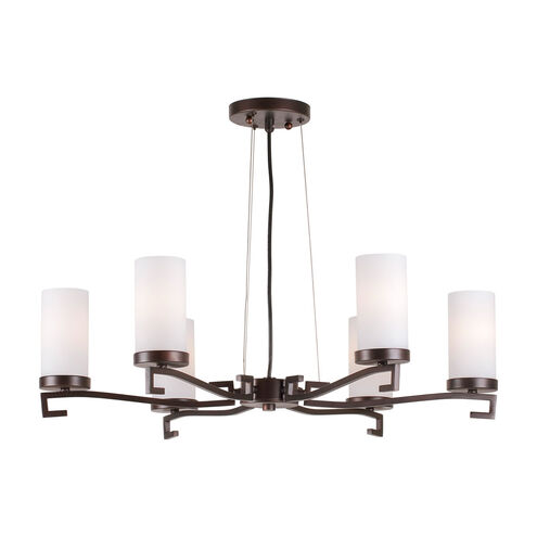 Signature 6 Light 27.75 inch Antique Bronze Chandelier Ceiling Light