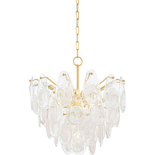 Darcia 7 Light 24 inch Aged Brass Chandelier Ceiling Light