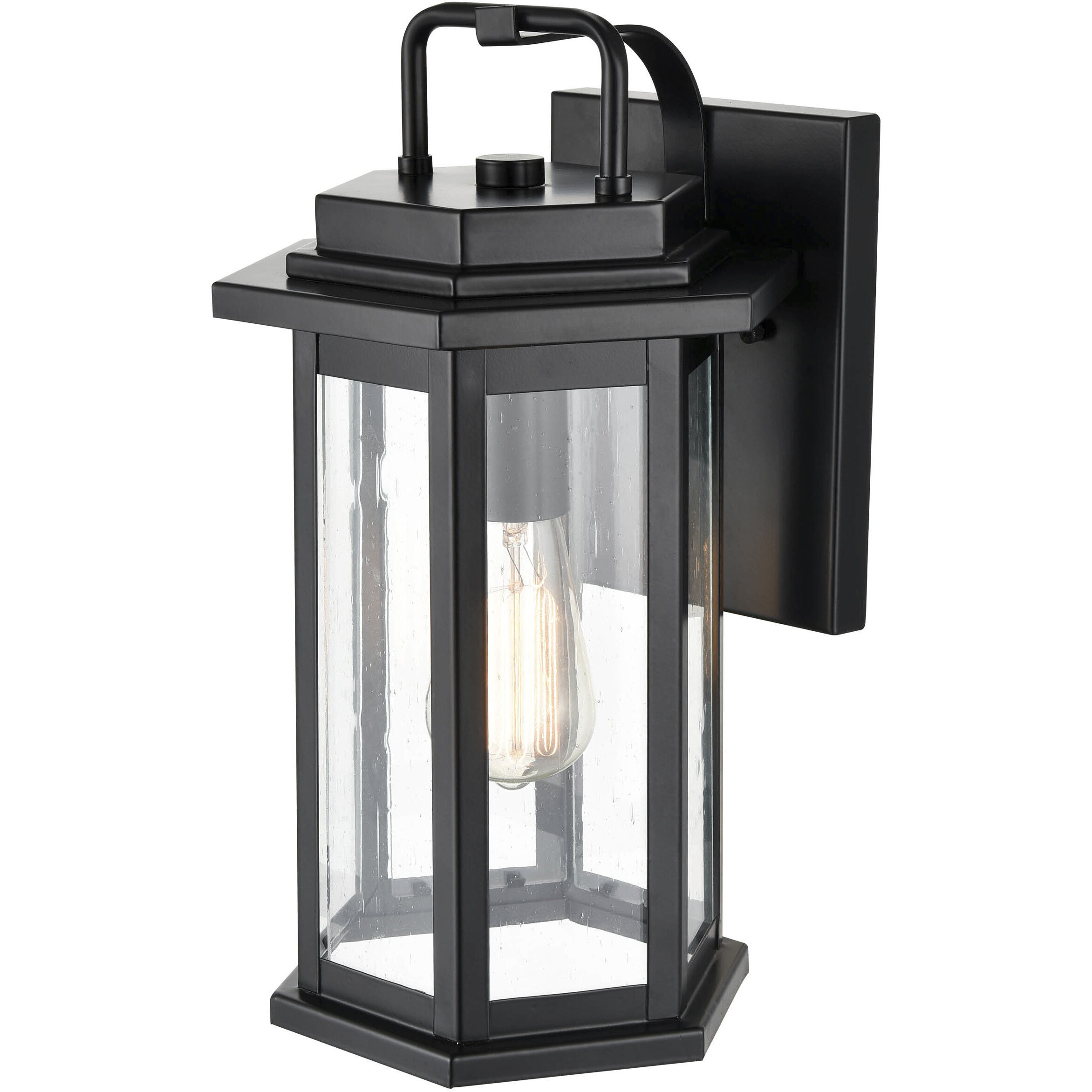 Ellis 1 Light 15 inch Powder Coated Black Outdoor Wall Sconce