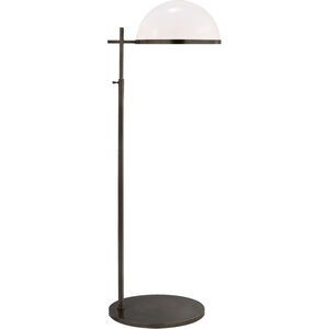 Kelly Wearstler Dulcet 43.5 inch 60.00 watt Bronze Pharmacy Floor Lamp Portable Light in White Glass, Medium