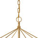 Essie 10 Light 30 inch Distressed Brass Chandelier Ceiling Light
