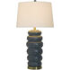Lizzie 31 inch 150.00 watt Denim Washed Table Lamp Portable Light