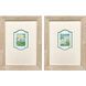 Water Lily Reverie Blue and Green and Multi and Yellow Framed Art, Propac